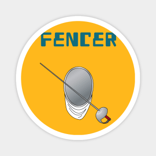 Fencer game - fencing sport Magnet